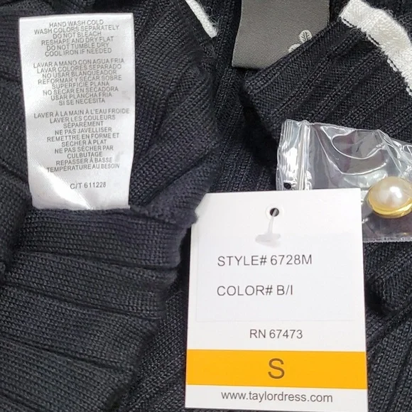 Taylor Fit And Flare Colorblock Mini Sweater Dress - Picture 17 of 17